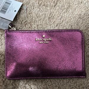 Kate Spade Metallic Purple Wallet